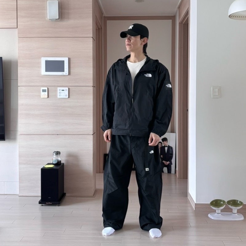 노스페이스 루벤자켓·쉘던팬츠, 179cm 남편에게 잘 어울리는 바람막이 — 사진 3