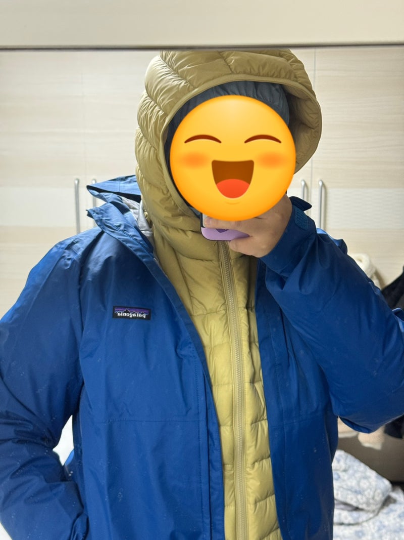 파타고니아 토렌쉘 3L 바람막이 M사이즈 어깨 넓음 후기