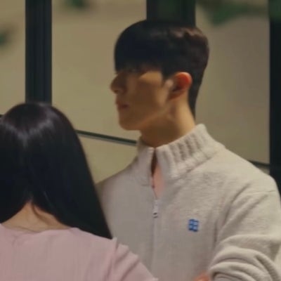 아더에러 니트 집업 L사이즈, 어깨 넓은 체형 실착 후기
