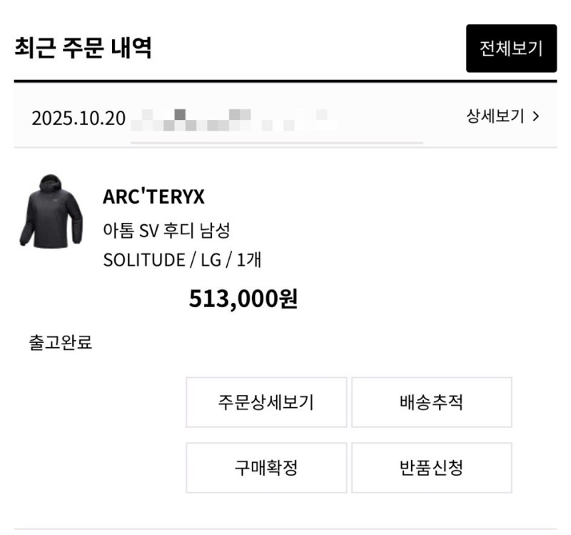 아크테릭스 아톰 SV 후디, 솔리튜드 색상 경량 패딩 후기 — 사진 3